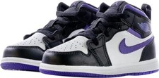 Scarpe Nike Air Jordan 1 Mid "Dark Iris" bambino bianco, nero, viola taglia 3C