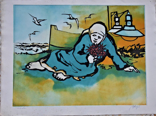 Mario lupo donna con - lupo,