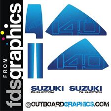 Kit decalcomanie/adesivi motore fuoribordo Suzuki DT140cv