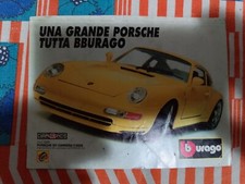 Pubblicità 1993 Burago Porsche 911 Carrera - 13x18 cm