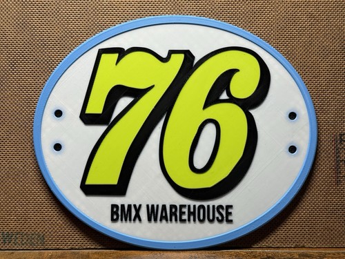 Insegna targa bici bmx - insegna,