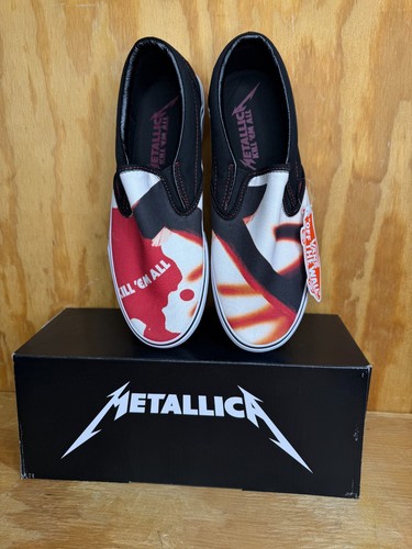 Vans slip metallica - metallica, em