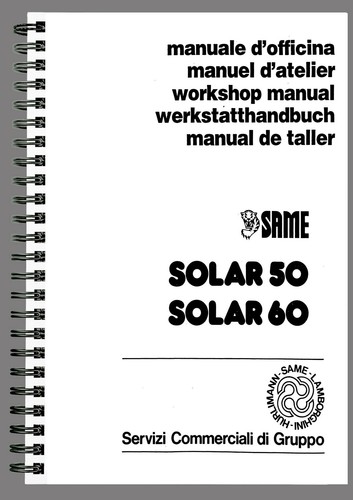 Manuale officina same solar - solar, 50