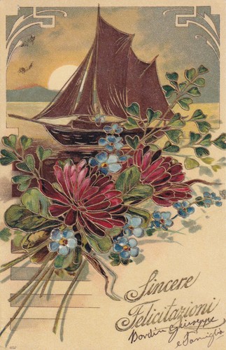 Cartolina augurale sincere - augurale, ,sincere