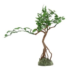 Green aquarium artificial tree