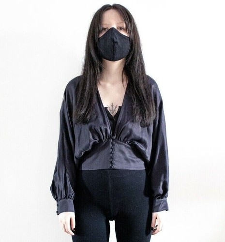 Nero navy crop top con - crop,