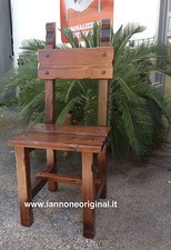 SEDIA RUSTICA IN LEGNO