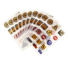  20 Sheets Adesivi Per Il Parcheggio Segnali Stradali Bambini Costruzione