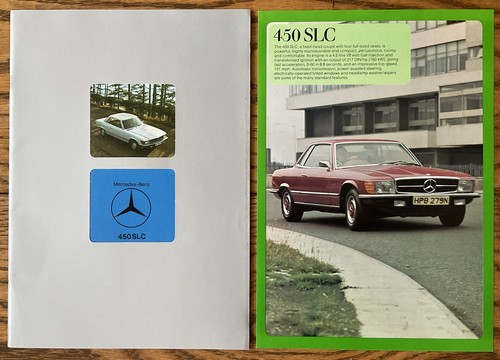 Brochure mercedes benz 450 slc - brochure,