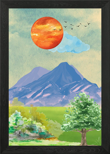 Acquerello paesaggio - , di