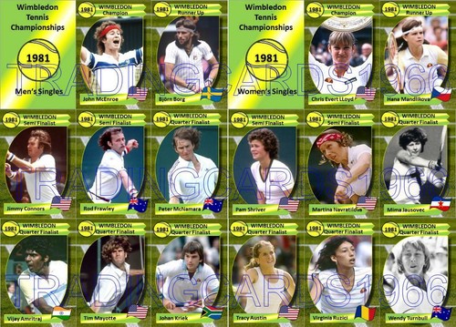 Wimbledon 1981 tennis trading - wimbledon,