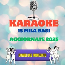 15 Mila BASI MUSICALI-KARAOKE MP4 PROFESSIONALI CON CORI 2025 + SANREMO 2025