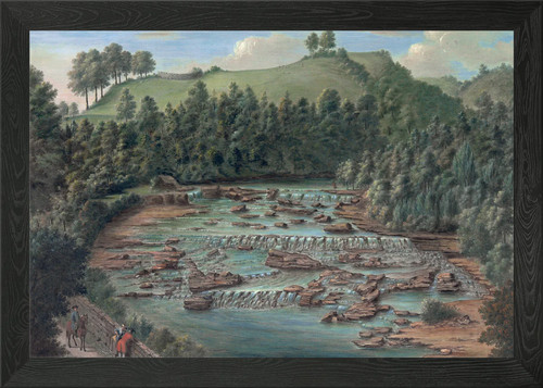 Quadro paesaggio cascata - , con