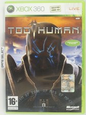 TOO HUMAN MICROSOFT XBOX 360 PAL EU EUR ITA ITALIANO ORIGINALE COMPLETO