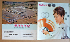 740z-SANYO BROSSURE PUBBLICITARIA PRODUZIONE RADIO A TRANSISTOR AUTUNNO 1962