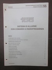 Alfa Romeo 155 manuale per diagnosi del sistema allarme comando radiofrequenza