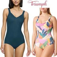 Triumph Costume da bagno donna intero con ferretto mare  e piscina TG da 48 a 54