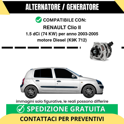 Alternatore renault clio - renault, ii