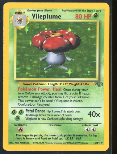 Pokémon tcg vileplume jungle - vileplume,