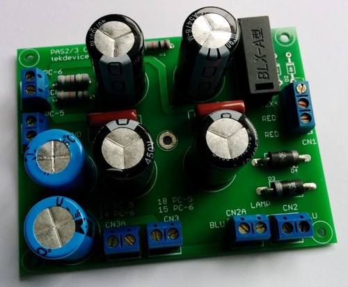 Scheda condensatore assemblata
