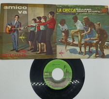 LOTTO 3x LA CRICCA - Balliamo senza scarpe / Amico va / Mattonella 7" SURF BEAT