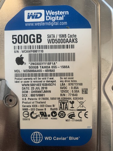 Disco rigido sata 500 - sata,