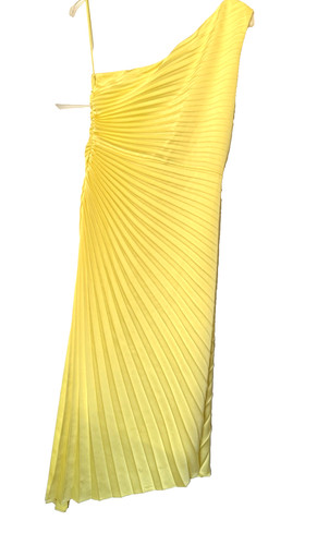 Abito monospalla giallo