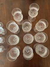 Bicchieri vintage in cristallo molato a mano - set da 11+11 vino e liquore