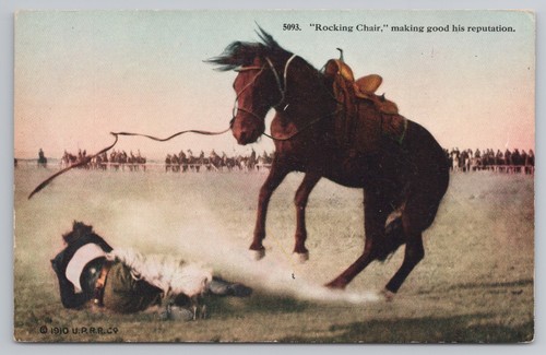 Cartolina bucking horse sedia - cartolina,