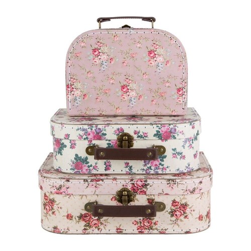 Set valigie vintage rosa - set,