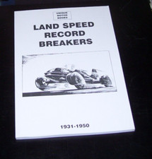 LAND SPEED RECORD 1930-1950 RIVISTA ARTICOLO RISTAMPE LIBRO CAMBELL COBB EYSTON