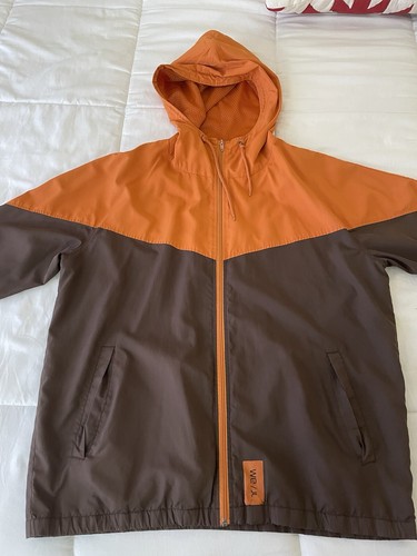 Giacca vento arancione - a,