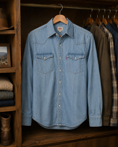 Camicia western manica lunga
