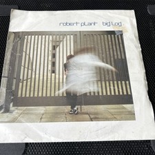 Robert Plant Led Zeppelin 7" 45 Record &  Picture Sleeve Big Log / Far Post