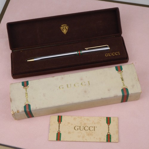 Gucci ballpoint pen chrome - gucci,