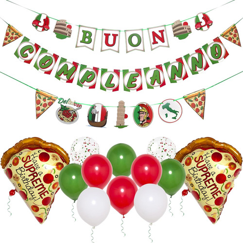 Striscione compleanno italiano - striscione,