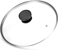 Coperchio Vetro Bordo Inox, 24