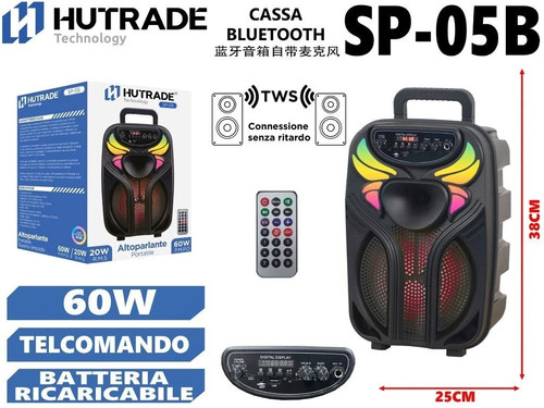 Cassa bluetooth ricaricabile - cassa,