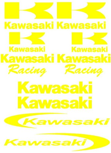 Kit adesivi giallo replica - kit,