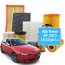 KIT FILTRI TAGLIANDO ALFA 147 1.6i 16V TS ECO 105CV 77KW DAL 01/2001 AL 03/2010