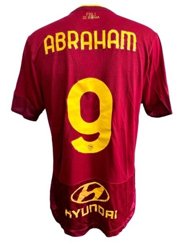 Maglia roma abraham match worn - maglia,