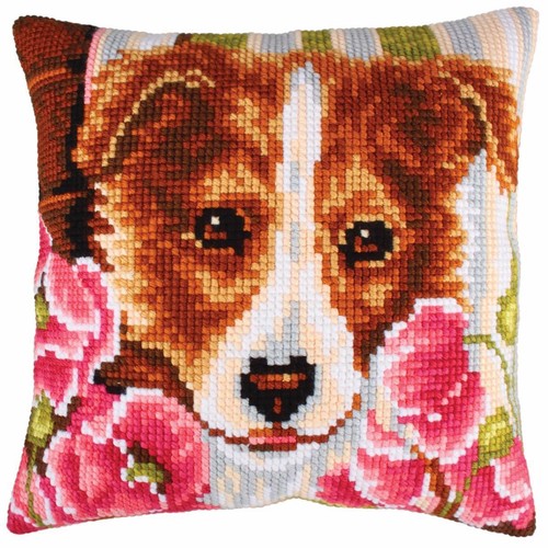Cuscino punto croce cda - cuscino,