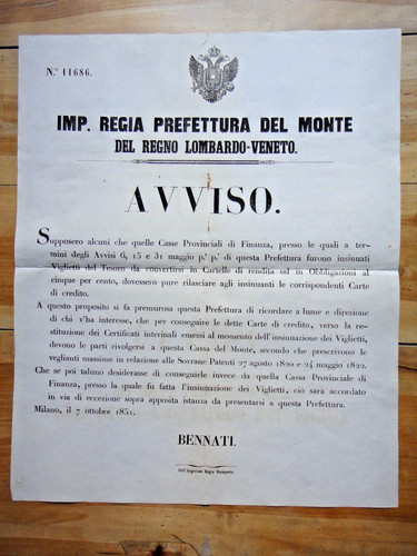 1851 avviso regno lombardo - 1851-avviso-regno,