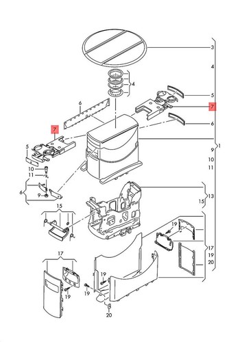 Nuovo golf mk4 console - nuovo,