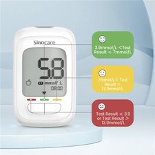 Kit monitor glicemia sinocare - kit,