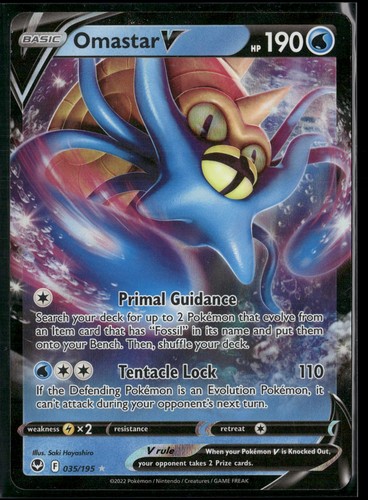 Omastar 035 195 holo raro - v, v