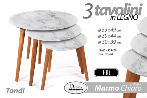 Set tris tavolini - tavolini, tavolo