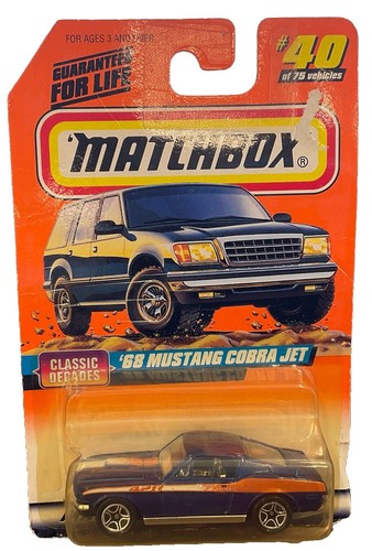 Matchbox blu ford mustang - blu, '68