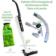 VORWERK FOLLETTO VK7S SENZA FILO MULTIFUNZIONE EB7 2 BATTERIE TUBO KIT ACCESSORI