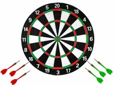 TIRO A SEGNO FRECCETTE BERSAGLIO GIOCO TIRASSEGNO DARDI DA MURO 40CM TOP